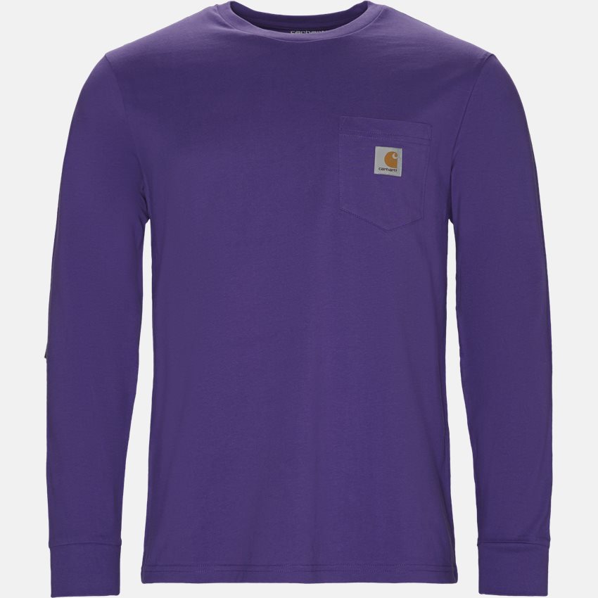 Carhartt WIP T-shirts L/S POCKET TEE I022094. FROSTED VIOLA